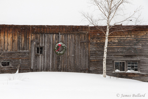 Wreath on Barn