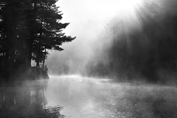 Morning Mist - Saranac River *